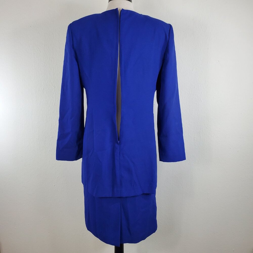 Studio one Blue Embroidered Dress And Jacket One Piece Dress Size 12 - Picture 6 of 12
